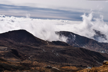 Nathang Valley mountain view