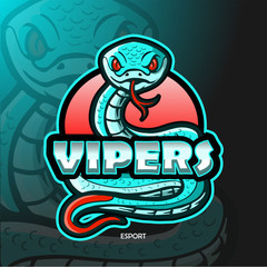 Viper snake esport logo design