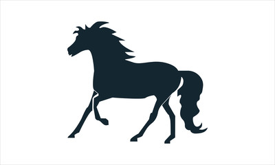 Horse icon for farm and equestrian designs