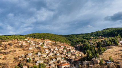 Fototapeta na wymiar Sitovo village in Rhodope mountain, Bulgaria