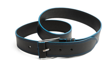 male leather belt isolated