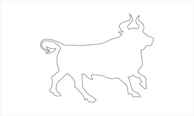Bull vector icon.Premium quality graphic design icon.