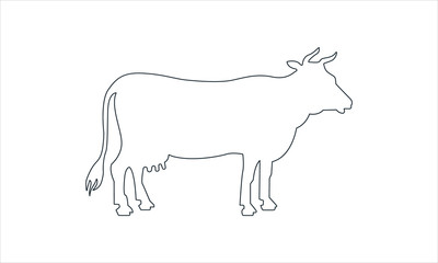 Cow icon for farm and dairy-related content
