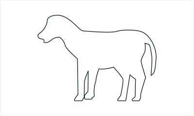 Dog icon for pet and animal-related designs