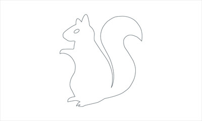 Squirrel icon in simple style vector image