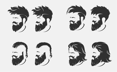 mens hairstyles and haircut with beard