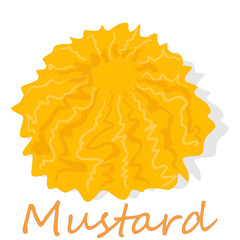 Collection of mustard vector illustrations: mustard seeds, flower, leaves and pod. Isolated on white background.