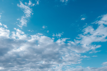 Naklejka na ściany i meble The large blue sky with clouds texture background