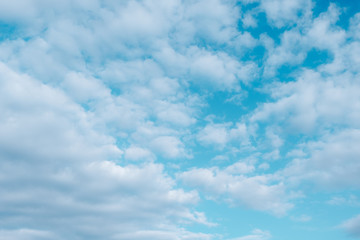 The large blue sky with clouds texture background