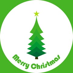 MERRY CHRISTMAS SIMPLE DESIGN FOR GREETING CARD