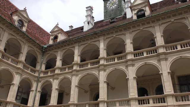 Landhaus, the residences of the federal state parliament of Styria. Graz is the capital of federal state of Styria and the second largest city in Austria