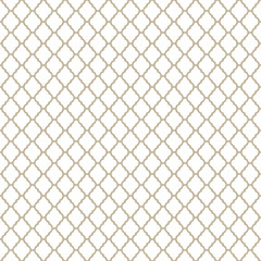 Monochrome Moroccan motif tile pattern. Decorative geometric design. 