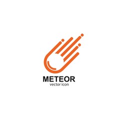 meteor logo vector template design 