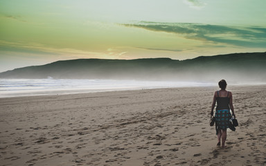 Naklejka premium Matt Walk coast