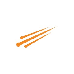 meteor logo vector template design 