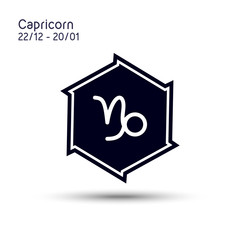 Abstract image of the zodiac symbol Capricorn