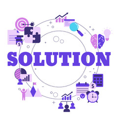 Business solutions vector concept