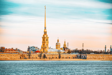Obraz premium Peter and Paul Fortress and Tomb. Saint Petersburg. Russia.