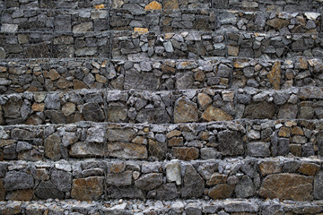 Stone background arranged in stairs background