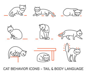 Cat fearful behavior signals