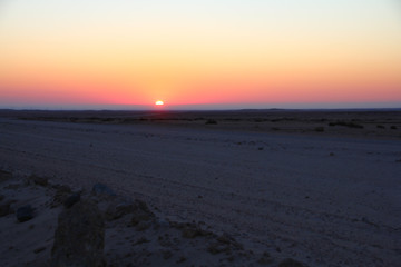 ナミビアの夕日