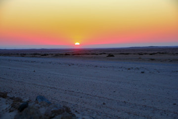 ナミビアの夕日