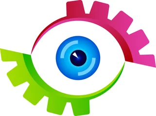 Fotobehang eye logo © Dharshani