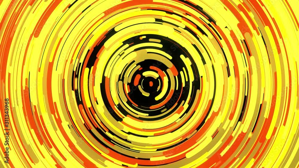 Poster abstract rotating glowing lines, 3d colorful background. animation. many narrow lines moving fast in