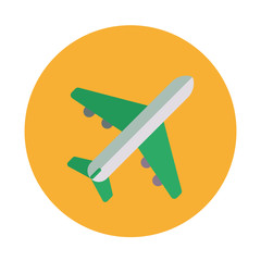 Airplane icon. Travel concept. Vector illustration.