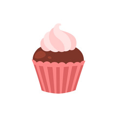 Chocolate muffin illustration