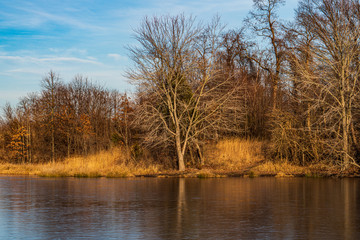 Fototapeta premium lake in autumn