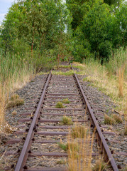 Fototapeta premium Old railway going nowhere