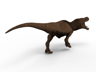 3D rendering - T-rex statuette