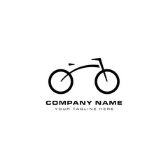 Bicycle logo design template, bike race logo design