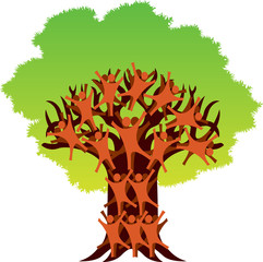human tree logo