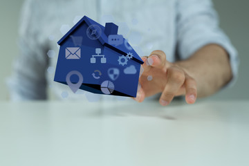 Model of the house and digital iot