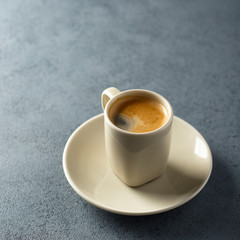 Freshly made espresso
