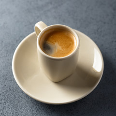 Freshly made espresso
