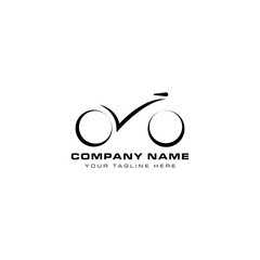 Bicycle logo design template, bike race logo design