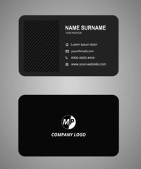 Business card design vector simple identity
