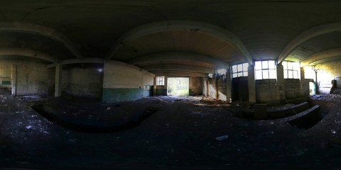 Abandoned building 360 Panorama