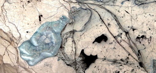 marine pollution,  abstract photography of the deserts of Africa from the air, aerial view of...