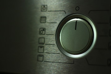 Big plastic button for operating with a device.