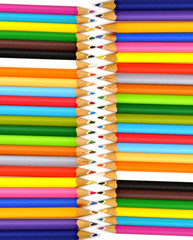 colourful set of pencil