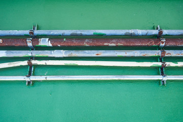 old metal tube ,outdoor electronic protection