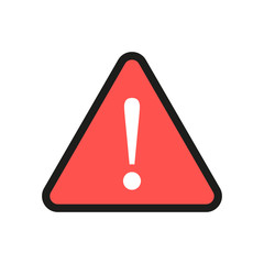 Alert sign icon. Warning and exclamation symbol. Vector illustration.