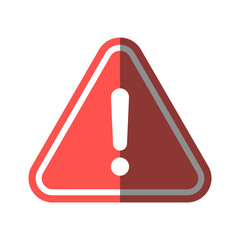 Alert sign icon. Warning and exclamation symbol. Vector illustration.