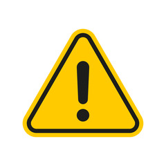 Alert sign icon. Warning and exclamation symbol. Vector illustration.