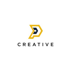 P logo creative premium