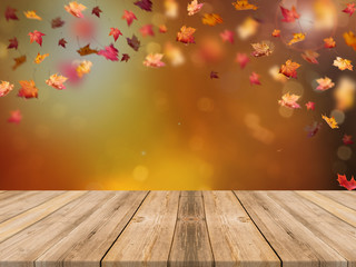 Naklejka na ściany i meble Panorama Goldener Herbst